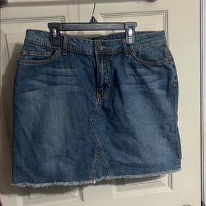 L.A. Blues Dark Denim Mini Skirt
